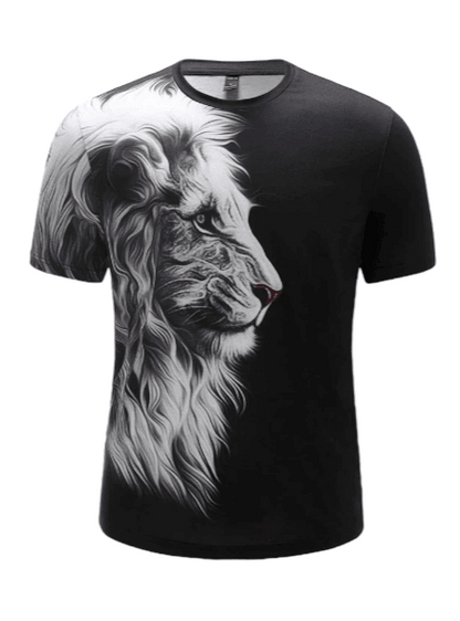 3d Black Lio Tshirt - UD FABRIC - Unique Style Unique Design