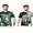 Combo - Pack of - 2 Leopard T-shirt Men's Casual Street Style Stretch Round Neck Tee Shirt For Summer. Grey - Green - UD FABRIC - Unique Style Unique Design