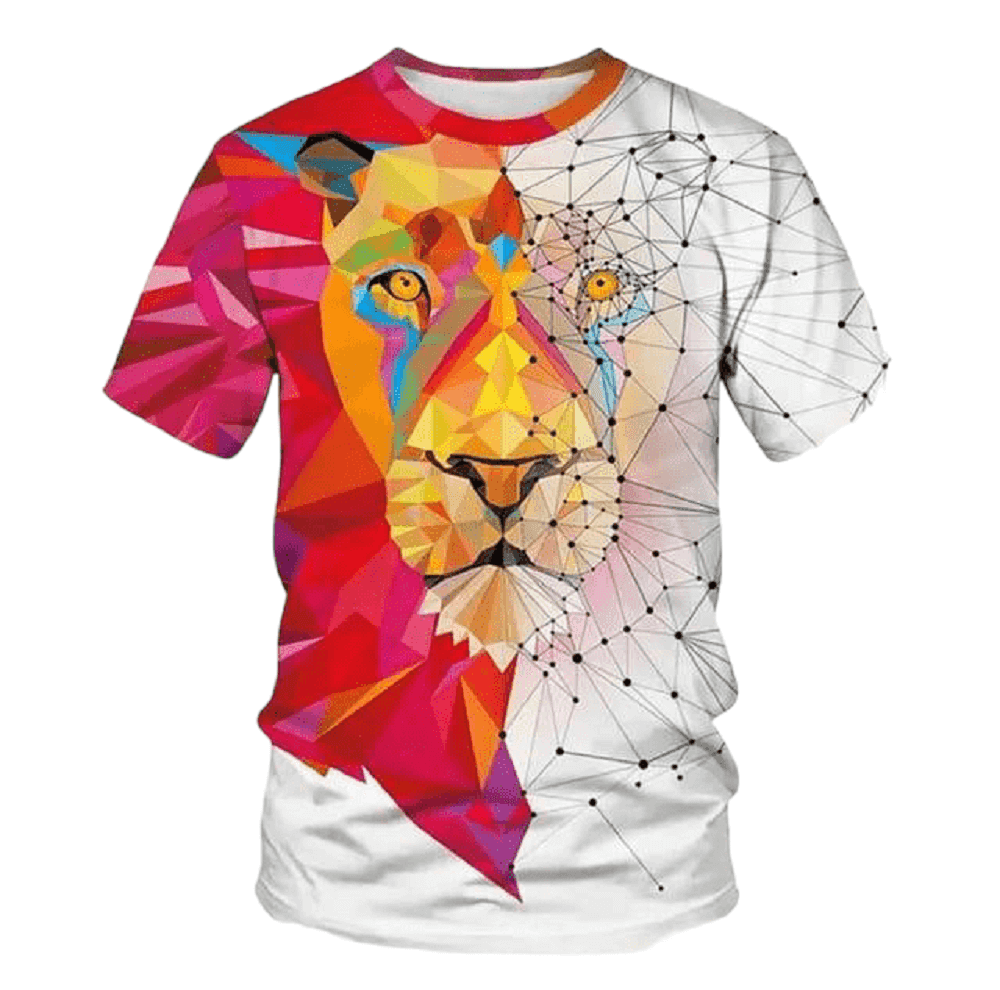 Lion text shirts print a t-shirt - t shirts to print Lion Face - UD FABRIC - Unique Style Unique Design