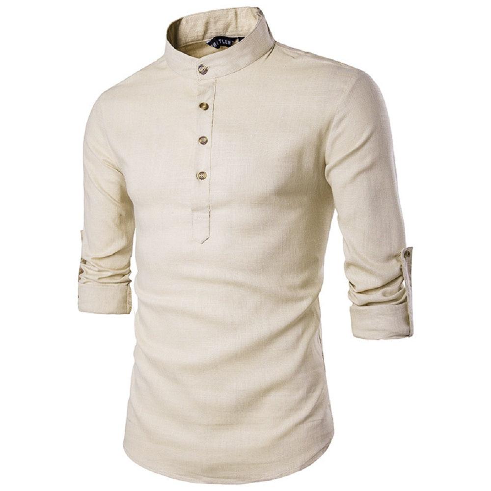 UDFABRIC Plain Short Kurta For Men's -White - UD FABRIC - Your Style our Design