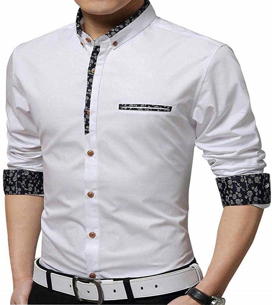 UD FABRIC Men Casual Slim Fit Shirt - Blue - UD FABRIC - Your Style our Design