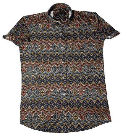 Hawaiian Shirts | Stretch Short Sleeve Printed Shirt for Men -Multicolor -3 - UD FABRIC - Your Style our Design