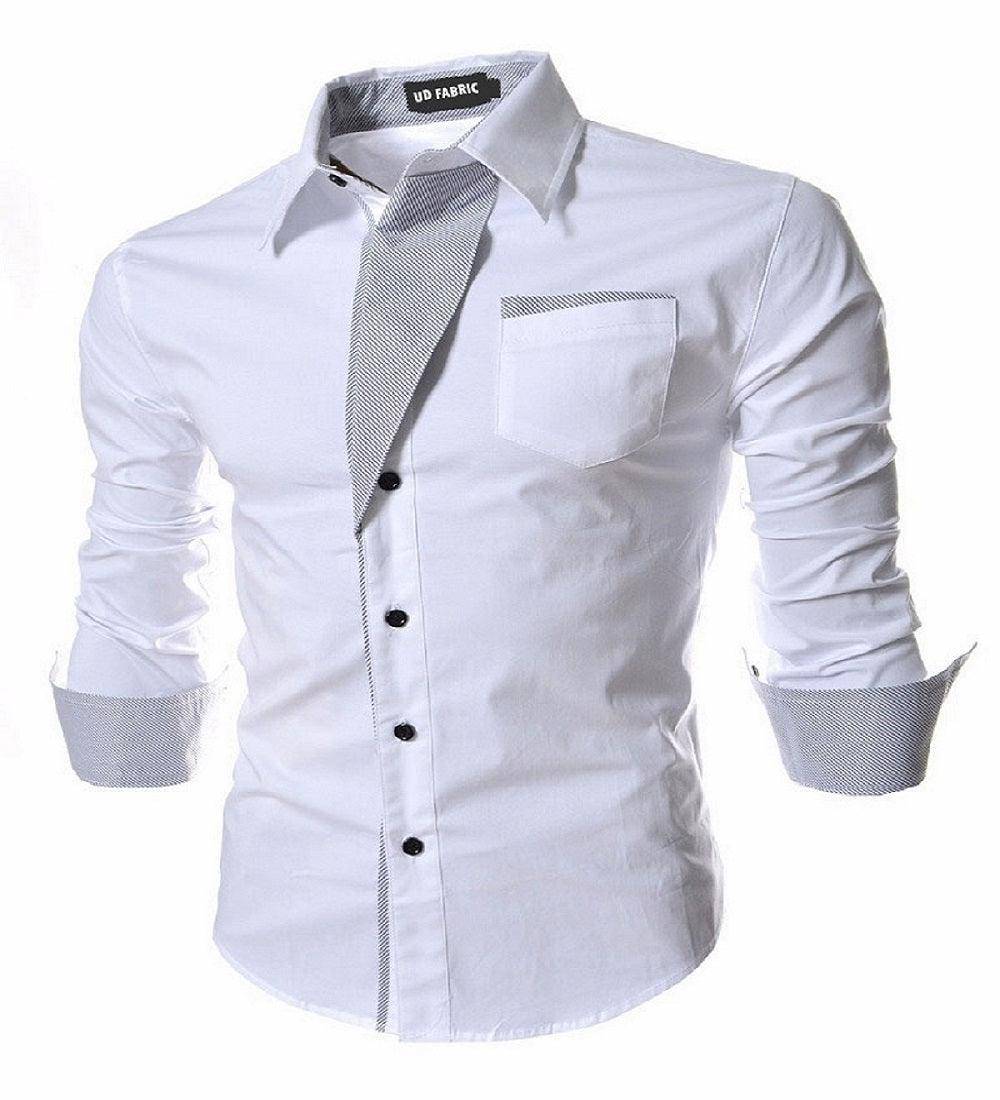 UDFABRIC Party-wear Shirt for Men's - White - UD FABRIC - Your Style our Design