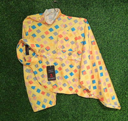 White Casual Lycra Floral Printed Shirt for Men - UD FABRIC - Unique Style Unique Design