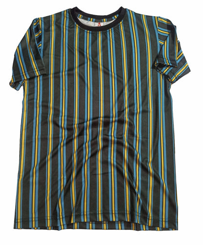 Men's Short Sleeve Striped Printed Multi Color T-Shirts - UD FABRIC - Unique Style Unique Design