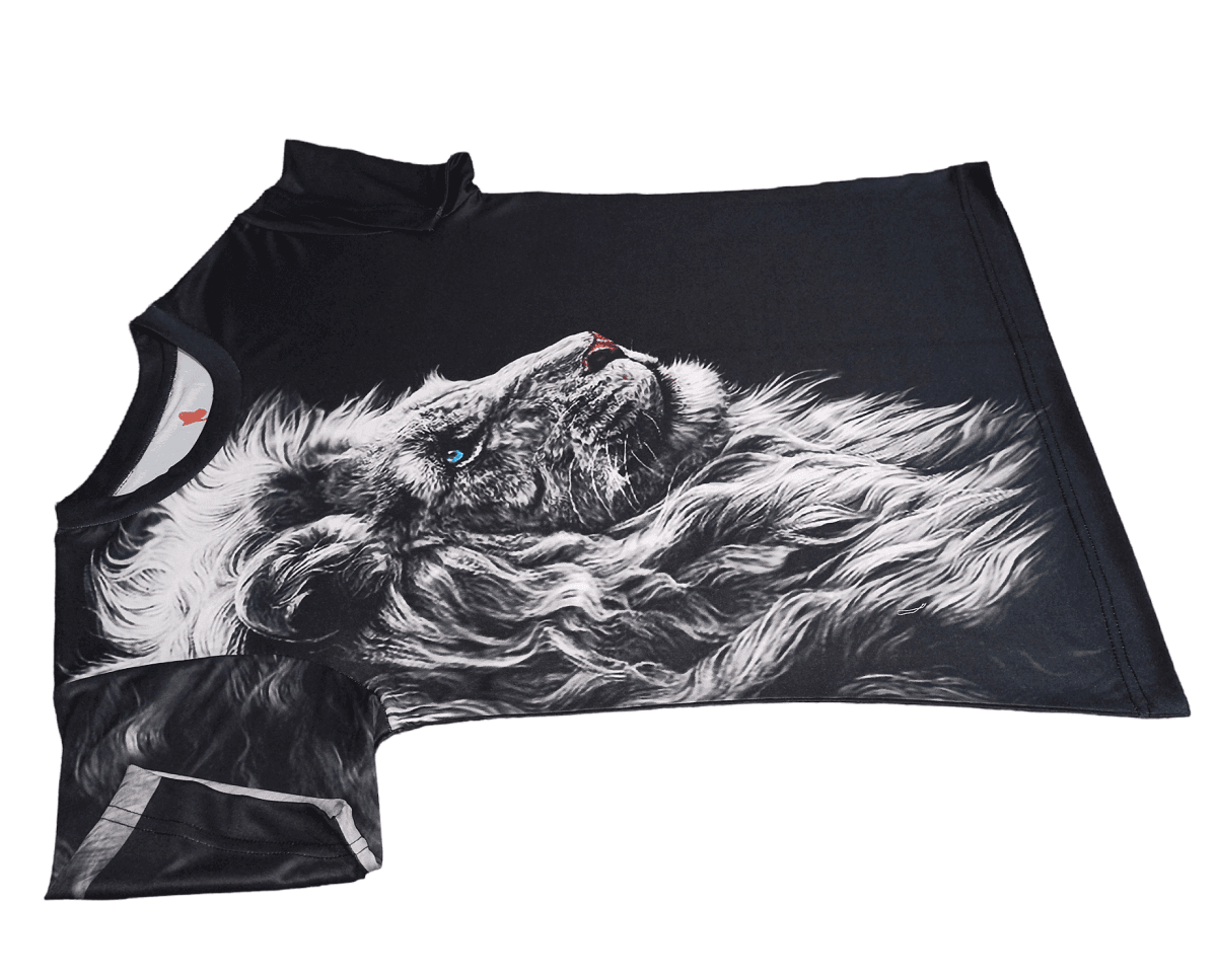 Black Lion Face Vintage Animal T Shirt for Men 3D Fierce Leopard Print Tees Summer Short Sleeve Holiday T-Shirts Loose Clothing O-neck Pullover - UD FABRIC - Unique Style Unique Design