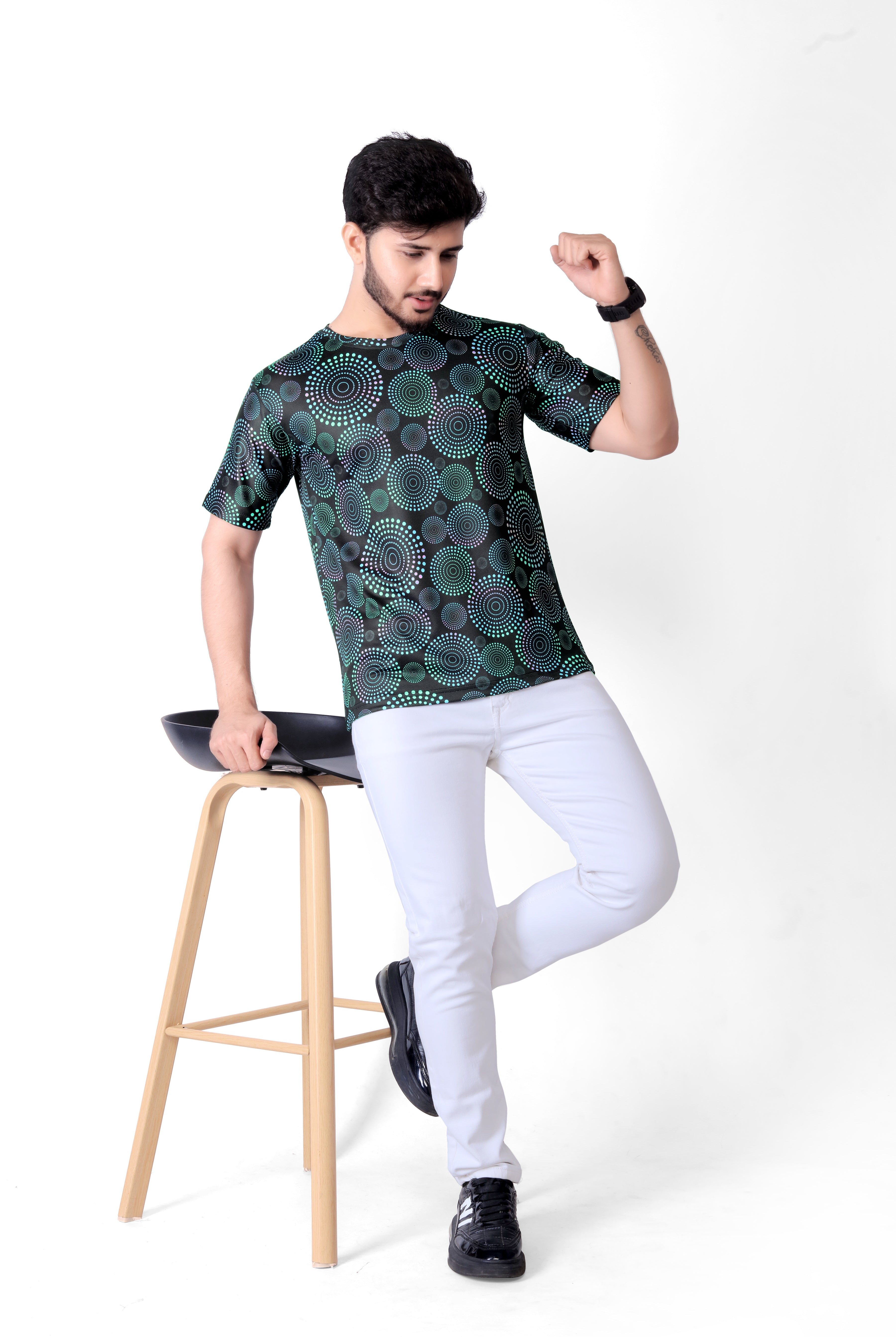 UD FABRIC Vintage T Shirt for Men/Summer Short Sleeve Holiday T-Shirts Loose Clothing O-Neck Pullover/Lion Printed Attractive T Shirt - UD FABRIC - Your Style our Design