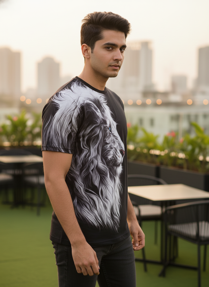 3d Black Lio Tshirt