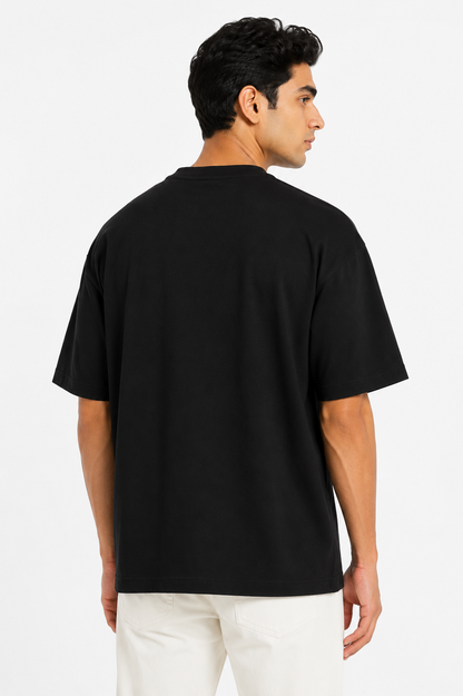 Men’s Premium Black Lion Graphic Printed T-Shirt | Strength Is Silent Round Neck Half Sleeve Cotton Tee