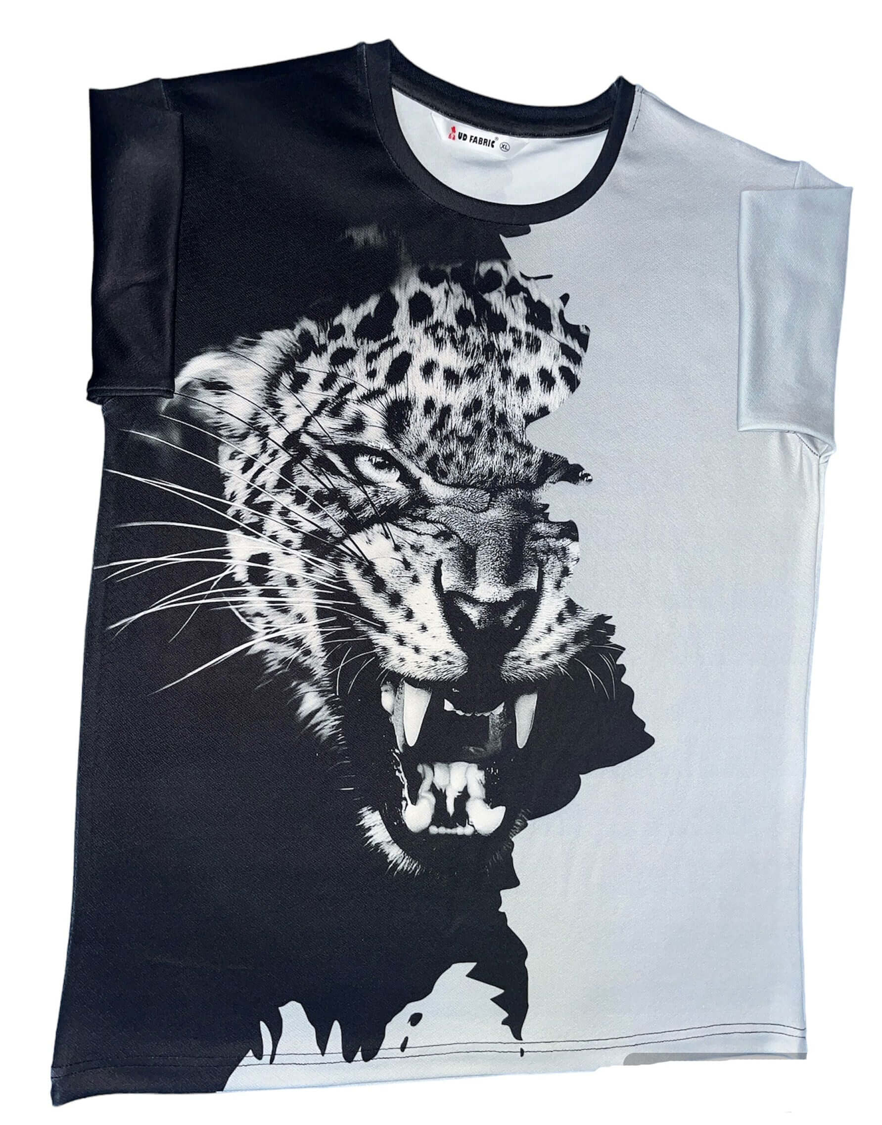 T-shirt Men 3D Leopard Print Tee - Leopard Print Tshirt For Men