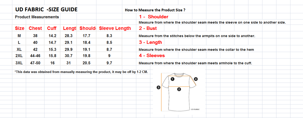 Size Guide for 3D Lion Geometric Print Tee