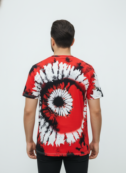 2-Pack Men's 3D Realistic Lion Graphic T-Shirts 2-Pack ( Black-Red)