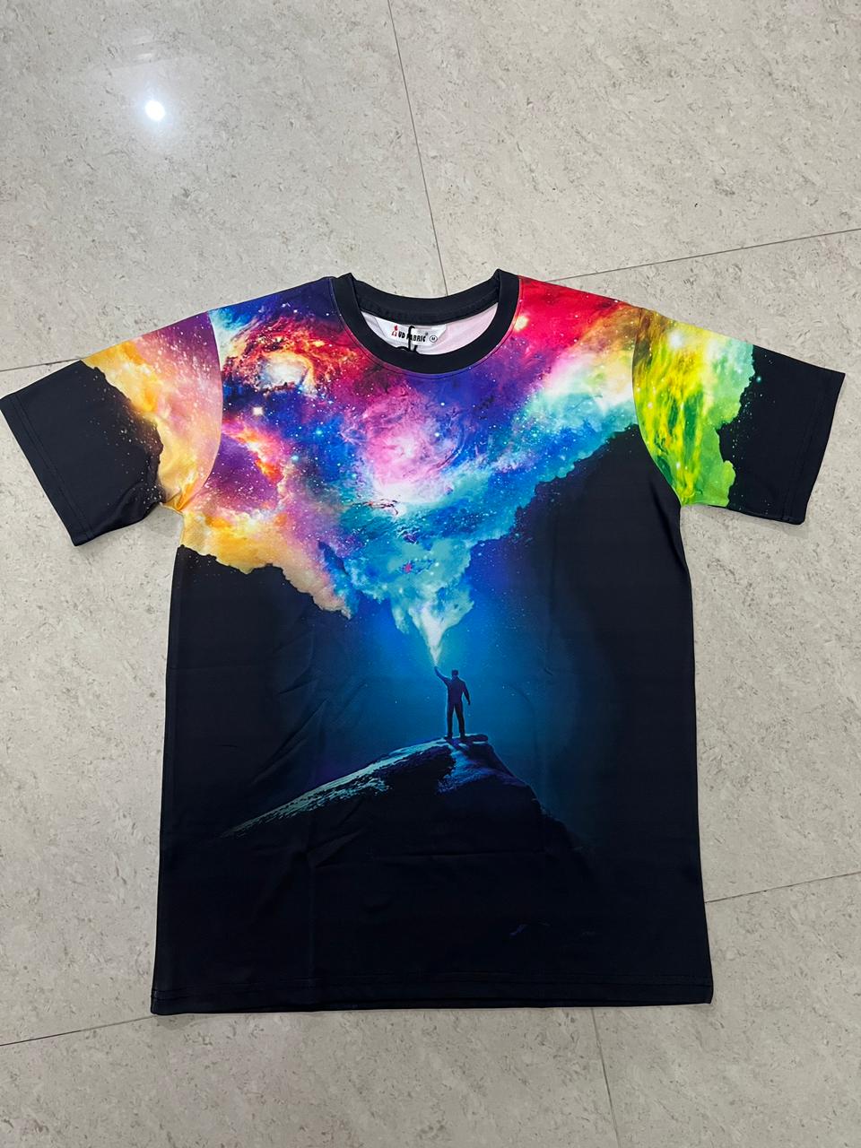 Galaxy Printed Oversized Women’s T-Shirt | Polycotton Half Sleeve Casual Tee