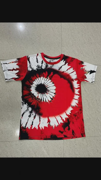 Color Block Printed Polycotton Half Sleeve Oversized Animal T-Shirt for Women