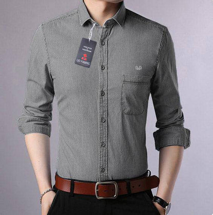 Sky Denim Casual Shirt for Men's - UD FABRIC - Your Style our Design