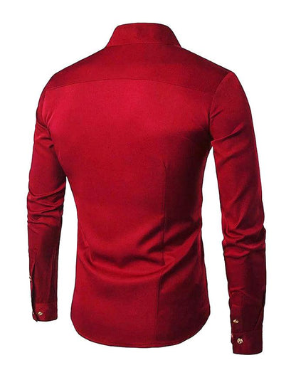 UDFABRIC Men’s Cotton Curve Full Sleeve Slim Fit Kurta -Maroon - UD FABRIC - Your Style our Design