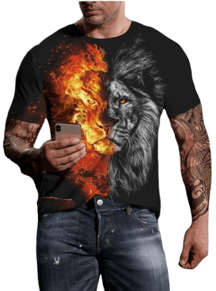 3D Animal Print Tshirt - UD FABRIC - Your Style our Design