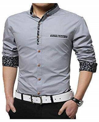 UD FABRIC Men Casual Slim Fit Shirt - Maroon - UD FABRIC - Your Style our Design