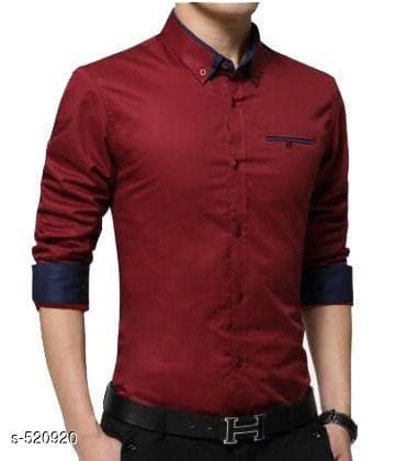 UDFABRIC BLUE MEN'S CASUAL SLIM FIT SHIRT -BLUE - UD FABRIC - Your Style our Design