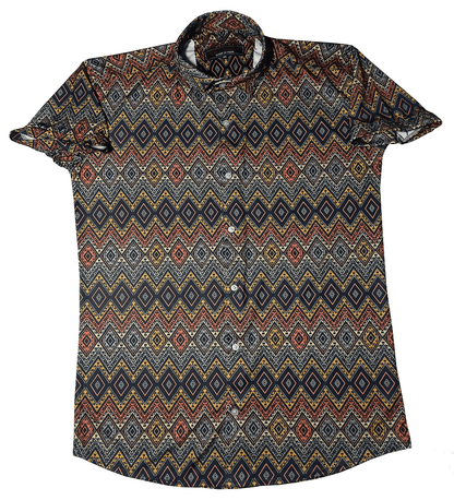Hawaiian Shirts | Stretch Short Sleeve Printed Shirt for Men -Multicolor -3 - UD FABRIC - Unique Style Unique Design