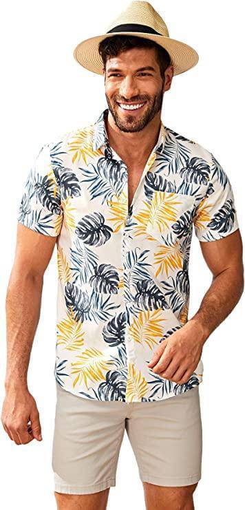 Men's Hawaii Shirt Funky Casual Short Sleeves Vacation Style Hawaiian Shirts - UD FABRIC - Your Style our Design