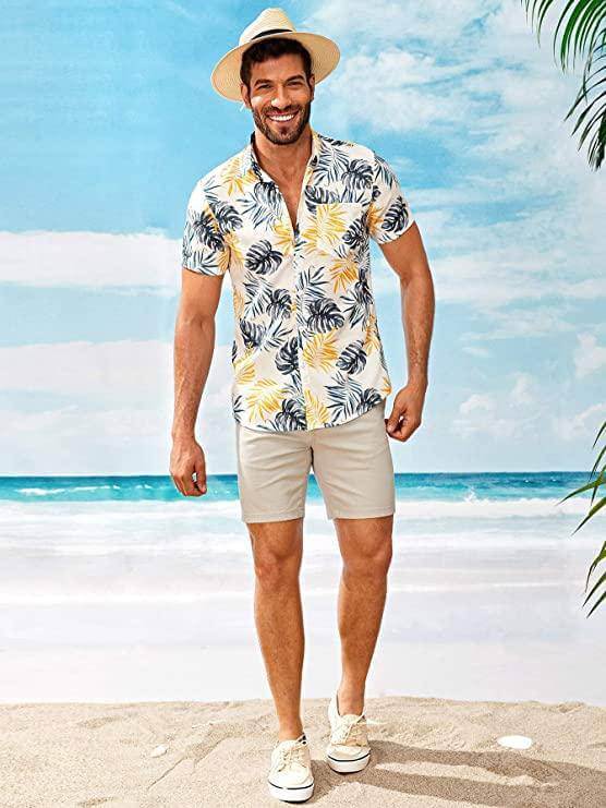 Men's Hawaii Shirt Funky Casual Short Sleeves Vacation Style Hawaiian Shirts - UD FABRIC - Your Style our Design