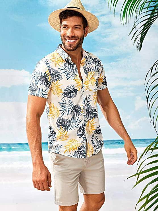 Men's Hawaii Shirt Funky Casual Short Sleeves Vacation Style Hawaiian Shirts - UD FABRIC - Your Style our Design