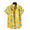 Yellow Casual Lycra Floral Printed Shirt for Men - UD FABRIC - Your Style our Design
