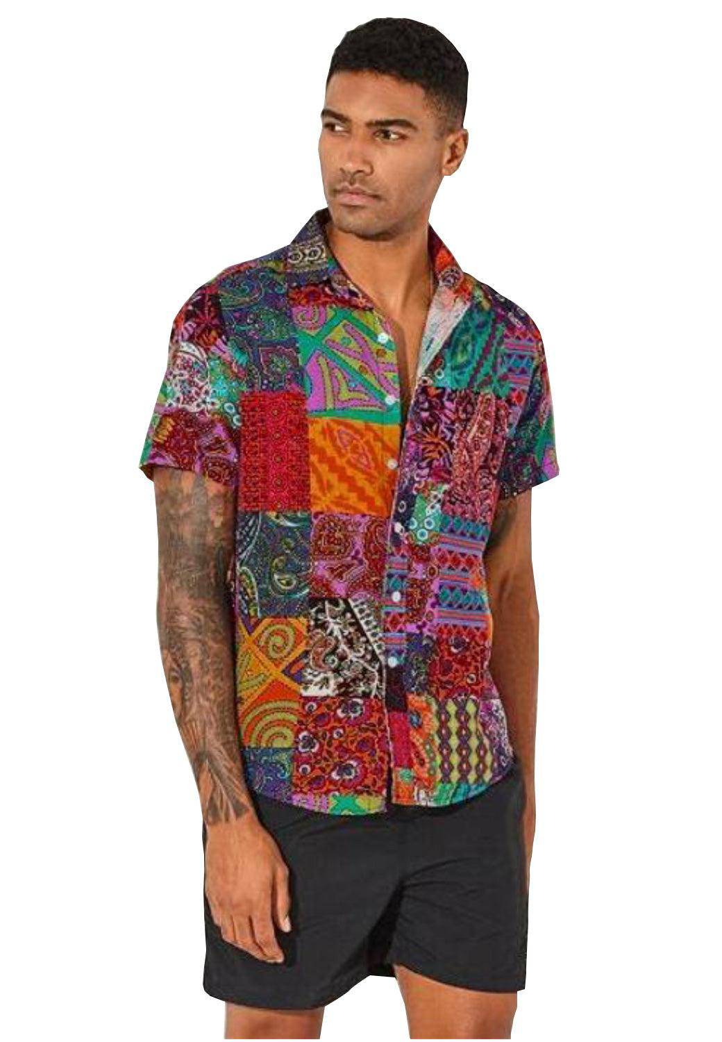 Holiday Men Printed stretch Casual Shirts - UD FABRIC - Your Style our Design