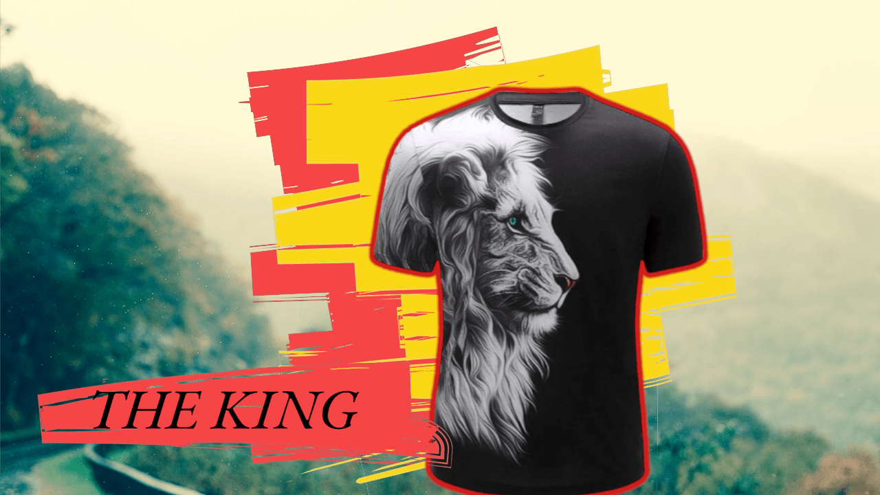 Roaring Lion 3D Mens Tee - UD FABRIC - Your Style our Design