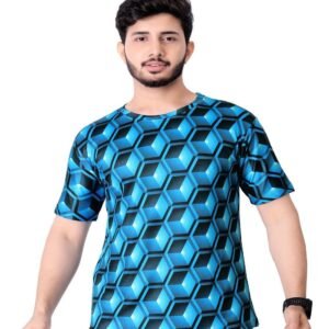 UD FABRIC Vintage T Shirt for Men Short Sleeve Holiday T-Shirts Loose Clothing O-Neck Pullover/Lion Printed Attractive T Shirt
