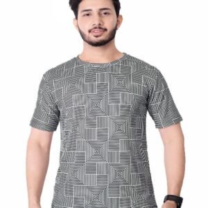 UD FABRIC Vintage T Shirt for Men/Summer Short Sleeve Holiday T-Shirts Loose Clothing O-Neck Pullover/Lion Printed Attractive T Shirt
