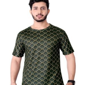 UD FABRIC Vintage T Shirt for Men/Summer Short Sleeve Holiday T-Shirts Loose Clothing O-Neck Pullover/Lion Printed Attractive T Shirt