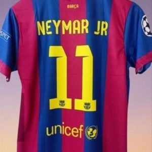 Neymar Jr 11 Barcelona Retro Football Jersey for Men | Premium Half Sleeve Soccer Fan T-Shirt
