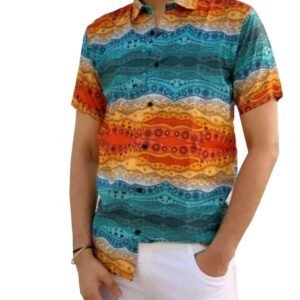 Hawaiian Shirts | Stretch Short Sleeve Printed Shirt for Men
